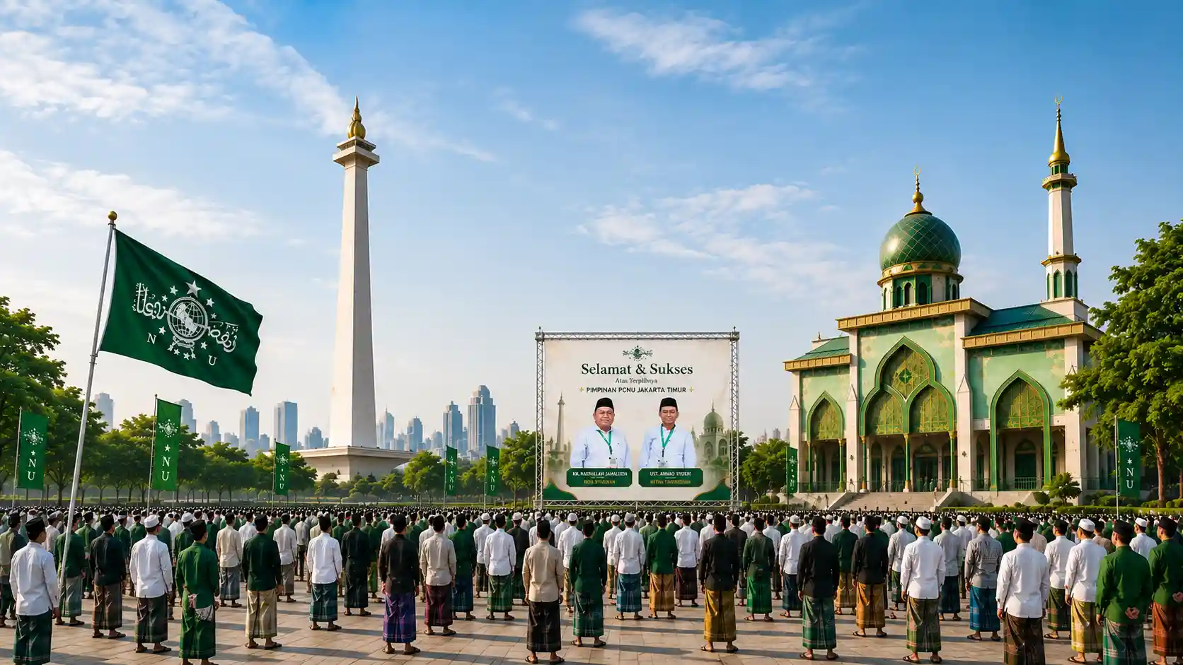 Kebersamaan pengurus dan warga PCNU Pengurus Cabang Kabupaten Bireuen